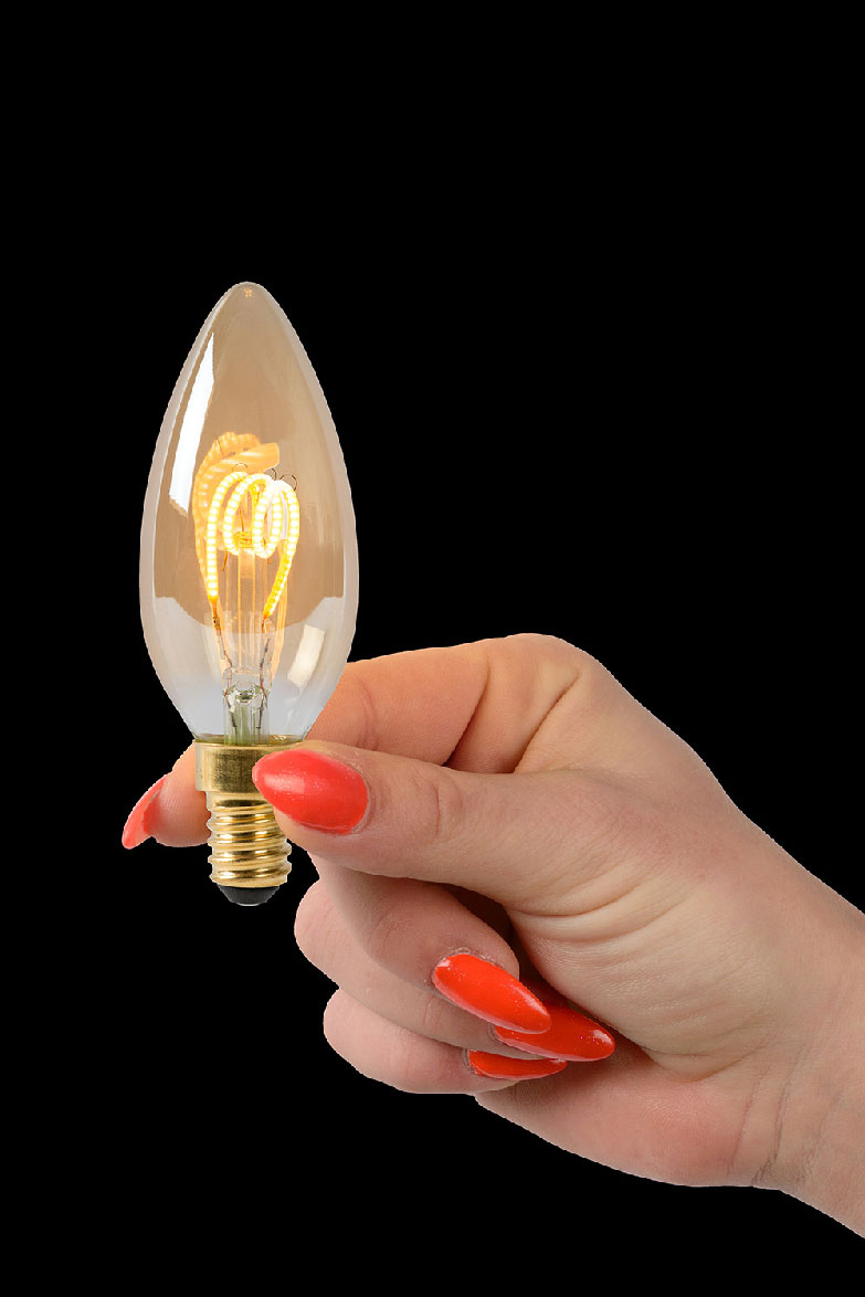 Lucide LED Bulb - Filament bulb - LED Dim. - Amber - Set of 4